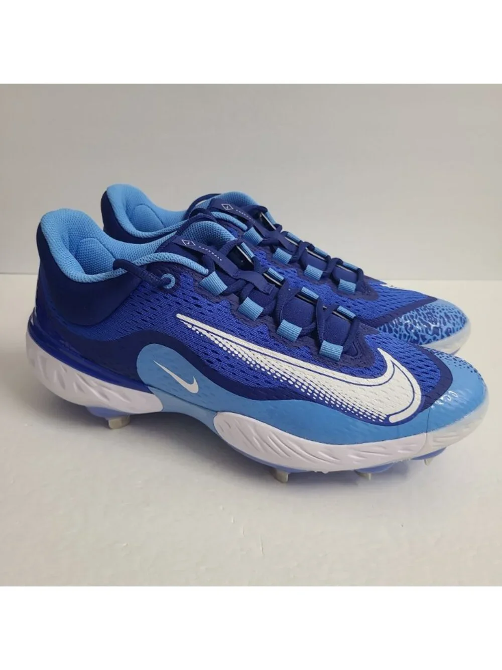 NEW Nike Alpha Huarache Elite 4 Low Baseball Cleats DJ6521-414 Size 11.5 Blue